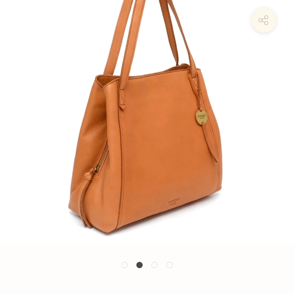 margot Tan Leather Tote Bag - Picture 2 of 16